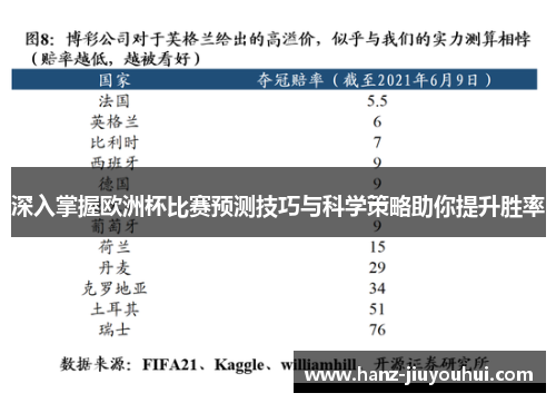 深入掌握欧洲杯比赛预测技巧与科学策略助你提升胜率
