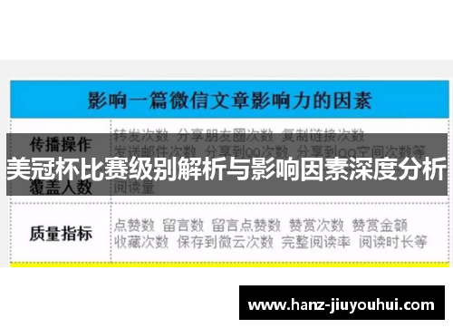 美冠杯比赛级别解析与影响因素深度分析